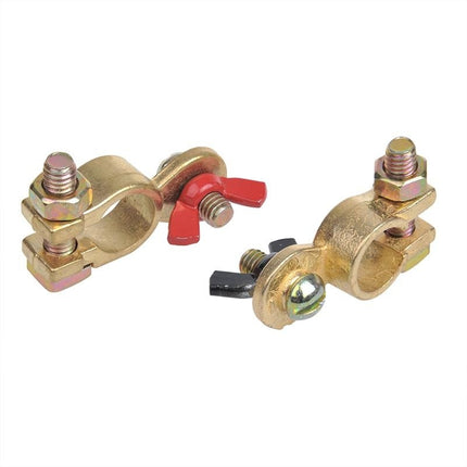 ProPlus Cosse de batterie avec écrou à oreilles - 12 - 24V - (-) est 17,5 mm - (+) est 19 mm