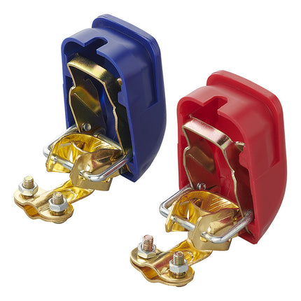 ProPlus Cosses de batterie (+) et (-) avec connexion rapide - 12-24V