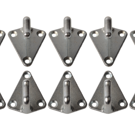 ProPlus Crochet de corde Métal 40x45 mm - 10 pièces emballées sous blister