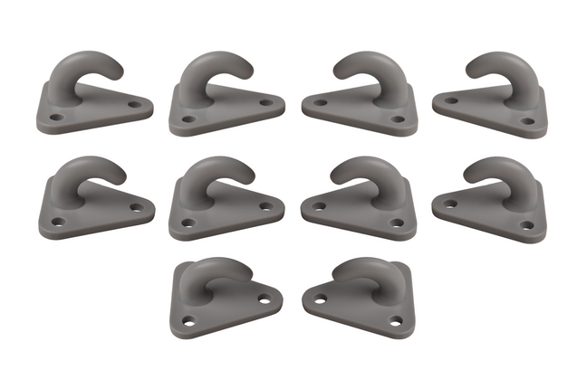 ProPlus Crochet de corde Plastique 45x39 mm - 10 pièces