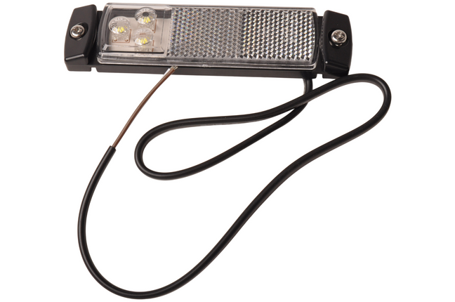 ProPlus Feu de gabarit blanche rectangulaire - Connexion avec fil détaché 2 fils - LED