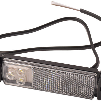 ProPlus Feu de gabarit blanche rectangulaire - Connexion avec fil détaché 2 fils - LED