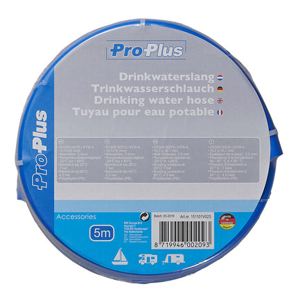 ProPlus Tuyau d'eau potable bleu - 5 m - 10x15 mm