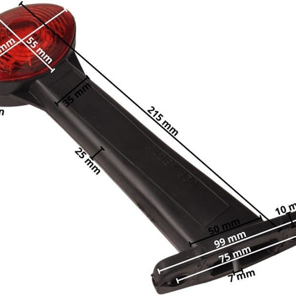 Radex Feu de gabarit LED rouge/blanche PN 930 avec 20 cm de câble