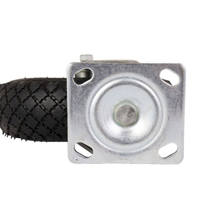 Remorqueshop Roulette pivotante avec pneu gonflable – 100 kg – hauteur totale : 300 mm
