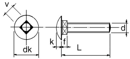 Remorqueshop Vis de serrure M12x80 mm