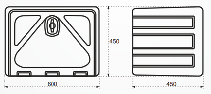 Stabilo Stabilo Box 600 boîte à timon - 600x450x450 mm