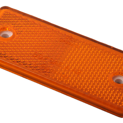 WAS Catadioptre orange/jaune 96x42 mm - autocollant & à visser - 4 pièces