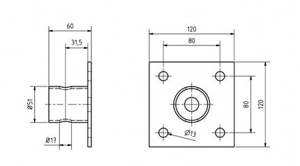 Winterhoff Bride Winterhoff pour béquilles pliantes