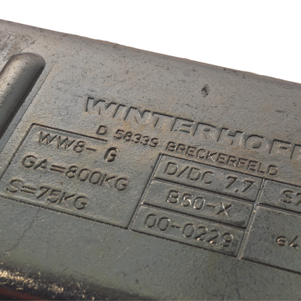 Winterhoff Winterhoff WW8-G - Douille 60 mm - 800 kg - Têtes d'attelage non freinées
