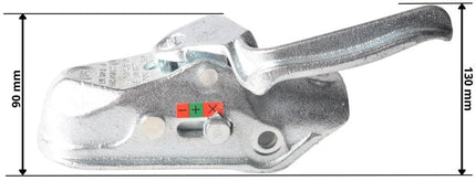 Winterhoff Winterhoff/Albe EM300RBS - rond 50 mm - 3000 kg - Boîtier d'attelage freinée avec poignée latérale