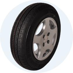 compleet wiel op lichtmetalen velg aanhanger trailer vouwwagen en caravan