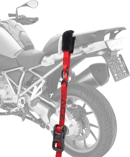 Acebikes Acebikes Set de sangles de serrage Deluxe Duo - 900 daN - 197x3,5 cm - Sangles d'arrimage pour guidon de moto