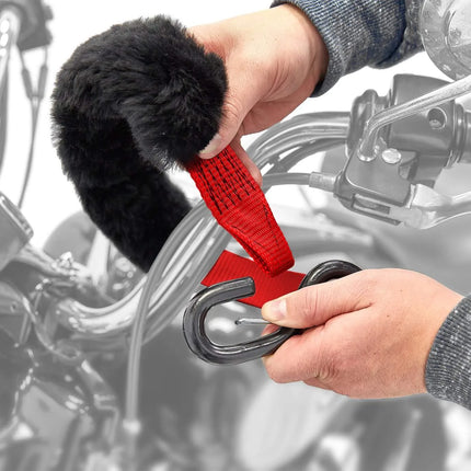 Acebikes Acebikes Set de sangles de serrage Deluxe Duo - 900 daN - 197x3,5 cm - Sangles d'arrimage pour guidon de moto