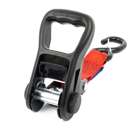 Acebikes Acebikes Set de sangles de serrage Deluxe Duo - 900 daN - 197x3,5 cm - Sangles d'arrimage pour guidon de moto