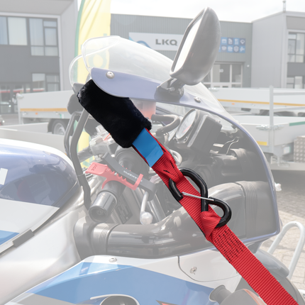 Acebikes Acebikes Set de sangles de serrage Deluxe Duo - 900 daN - 197x3,5 cm - Sangles d'arrimage pour guidon de moto