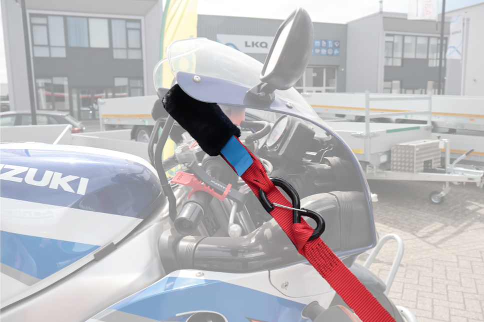 Acebikes Acebikes Set de sangles de serrage Deluxe Duo - 900 daN - 197x3,5 cm - Sangles d'arrimage pour guidon de moto