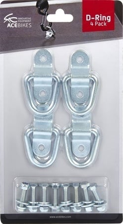 Acebikes Premium D-Rings de Acebikes - emballés sous blister - Matériel de montage inclus