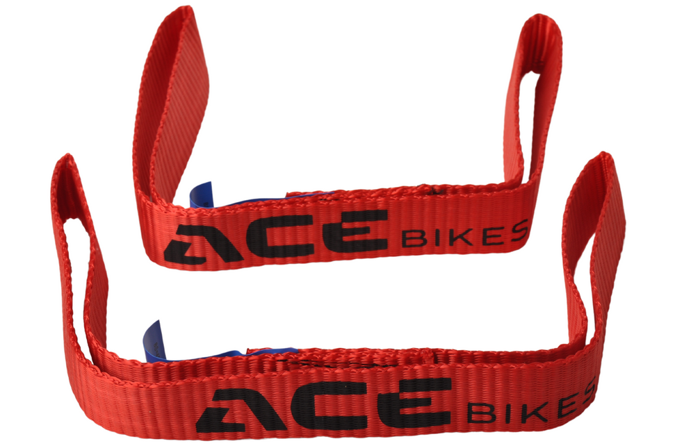 Acebikes Sangle d'arrimage Acebikes avec jeu de boucles - compatible avec le kit à cliquet Acebikes Heavy Duty