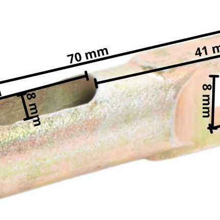 AL-KO Adaptateur pour anneau de câble de frein - convient pour AL-KO et Knott - longueur 70 mm