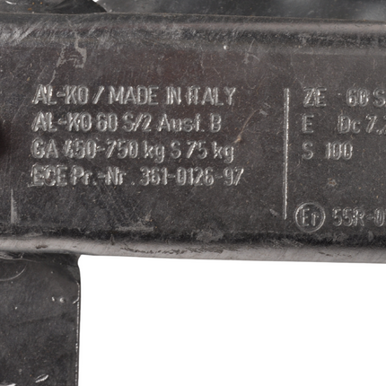 AL-KO AL-KO Frein à inertie pour remorque - 60S/2 - capacité max : 750 kg - connexion au timon en V