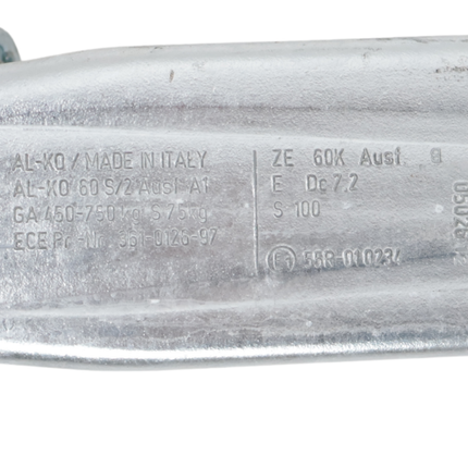 AL-KO AL-KO Frein à inertie pour remorque - 60S/2 - capacité max : 750 kg - carré 70 mm - y compris la console pour roue jockey