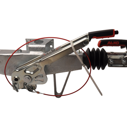 AL-KO AL-KO Frein à inertie pour remorque 90S/3 - capacité de remorquage maximale de 1000 kg - prise de 70 mm - y compris le support de la roue jockey