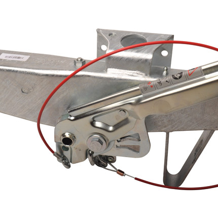 AL-KO AL-KO Frein à inertie pour remorque 90S/3 - capacité de remorquage maximale de 1000 kg - prise de 70 mm - y compris le support de la roue jockey