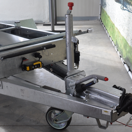 AL-KO AL-KO repliable Roue jockey - 60 mm - capacité de charge : 500 kg - charge lourde - plus-long