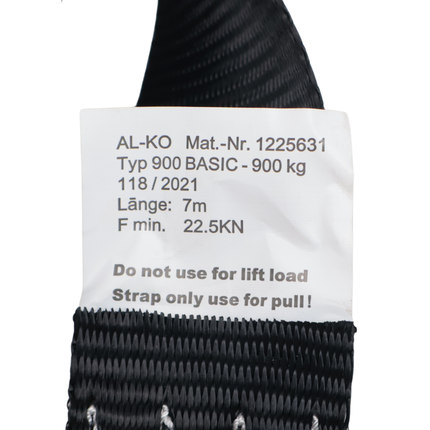 AL-KO AL-KO Sangle de treuil (5 cm x 7 mètres) 900 kg
