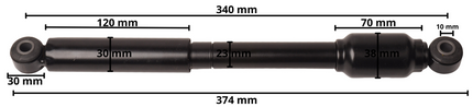 AL-KO Amortisseur à inertie 120SR-B, longueur 340 mm