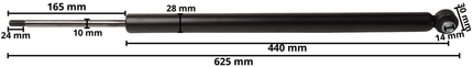 AL-KO Amortisseur à inertie 2.8VB Longueur 605 mm