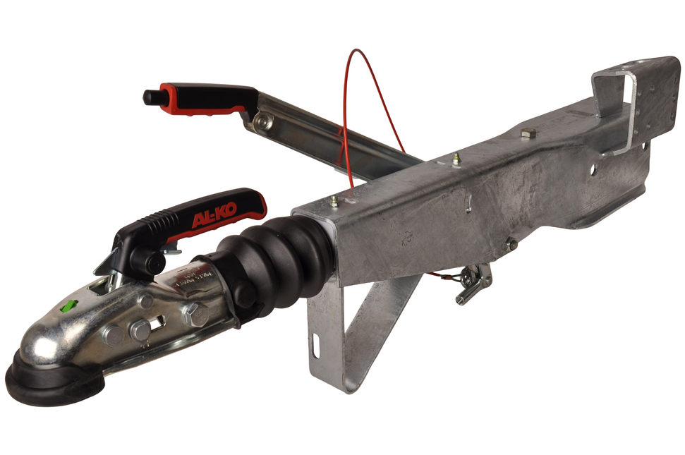 AL-KO Frein à inertie pour remorque 161S (1600kg) carré 100 mm - y compris le support de la roue jockey