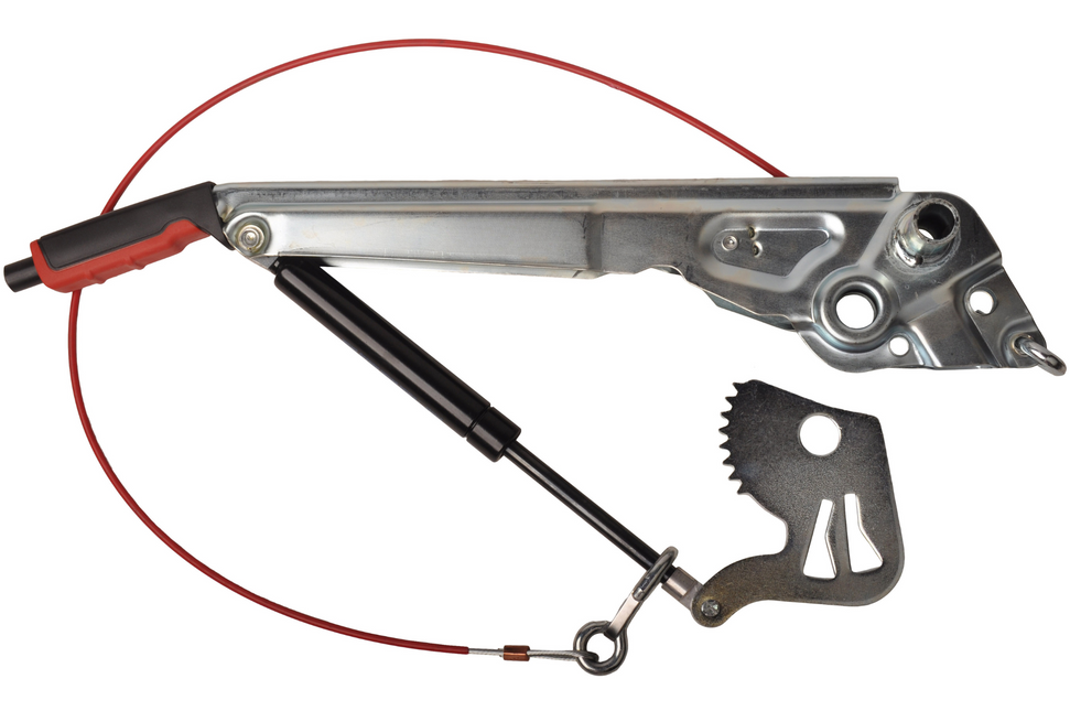 AL-KO Frein à main AL-KO 90S/3  & 160S Ausf. B- pour timon de remorque encastré incluant un ressort à gaz et un câble de rupture