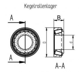 AL-KO Jeu de roulements à rouleaux coniques 2360/2361 (258313)