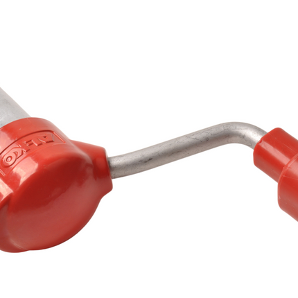 AL-KO Roue jockey AL-KO - 48 mm -jante en acier et roue en caoutchouc solide - y compris manivelle avec palier de pression et manomètre à bille