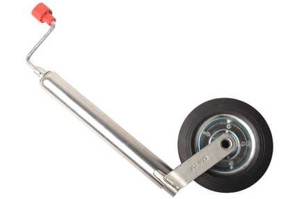 AL-KO Roue jockey AL-KO Compact - 48 mm rond - jante en acier avec roue en caoutchouc massif