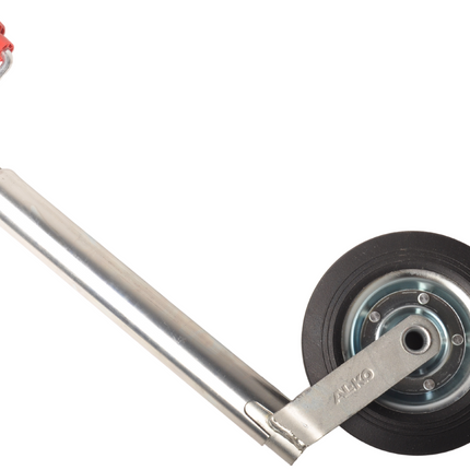 AL-KO Roue jockey Alko Compact, diamètre 48 mm rond, jante en acier avec roue en caoutchouc massif