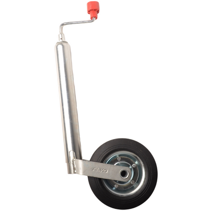 AL-KO Roue jockey Alko Compact, diamètre 48 mm rond, jante en acier avec roue en caoutchouc massif