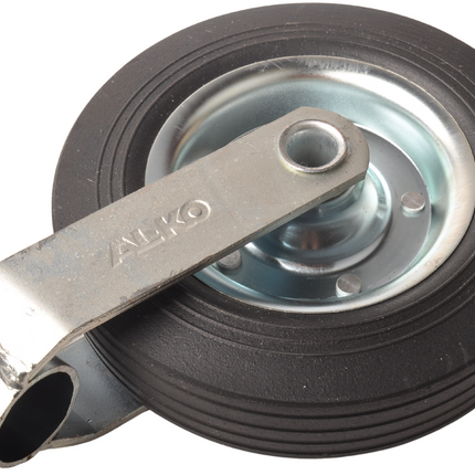 AL-KO Roue jockey Alko Compact, diamètre 48 mm rond, jante en acier avec roue en caoutchouc massif
