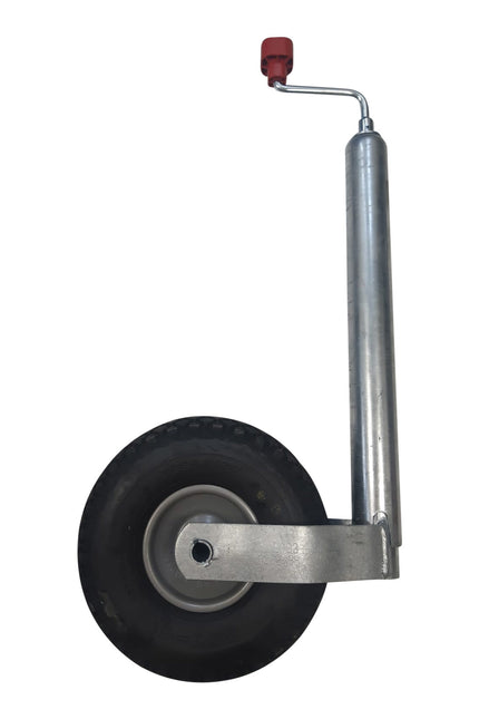 AL-KO Roue jockey Alko Plus, ronde diamètre 48 mm, extra longue, jante en acier avec pneu gonfable ( 260 x 85)