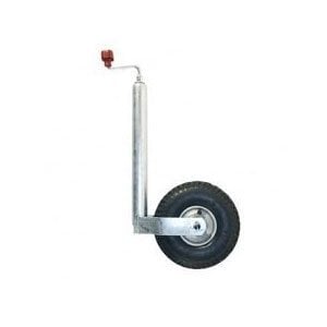 AL-KO Roue jockey Alko Plus, ronde diamètre 48 mm, extra longue, jante en acier avec pneu gonfable ( 260 x 85)