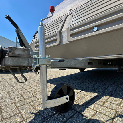 AL-KO Roue jockey Caravan AL-KO Plus - ronde 48 mm - capacité de charge : 150 kg - extra long - jante en plastique avec les sculptures de caoutchouc