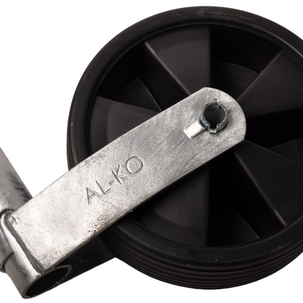 AL-KO Roue jockey Caravan AL-KO Plus - ronde 48 mm - capacité de charge : 150 kg - extra long - jante en plastique avec les sculptures de caoutchouc
