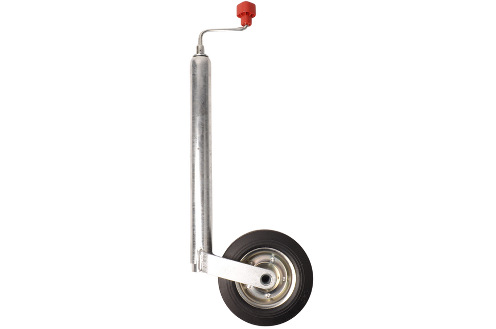 AL-KO Roue jockey Plus AL-KO - ronde 48 mm - capacité de charge : 150 kg - extra long - jante en acier avec caoutchouc massif