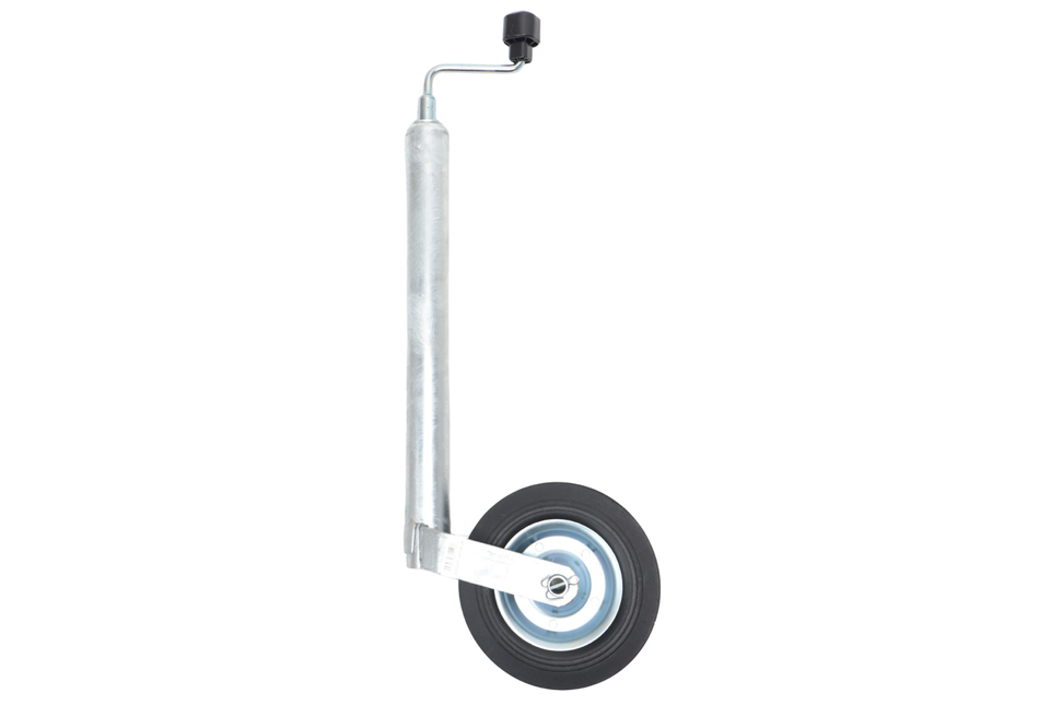 AL-KO Roue jockey Plus AL-KO - ronde 48 mm - capacité de charge : 150 kg - extra long - jante en acier avec caoutchouc massif