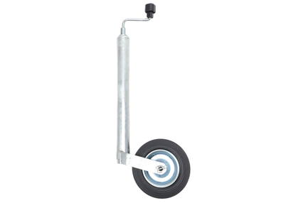 AL-KO Roue jockey Plus AL-KO - ronde 48 mm - capacité de charge : 150 kg - extra long - jante en acier avec caoutchouc massif