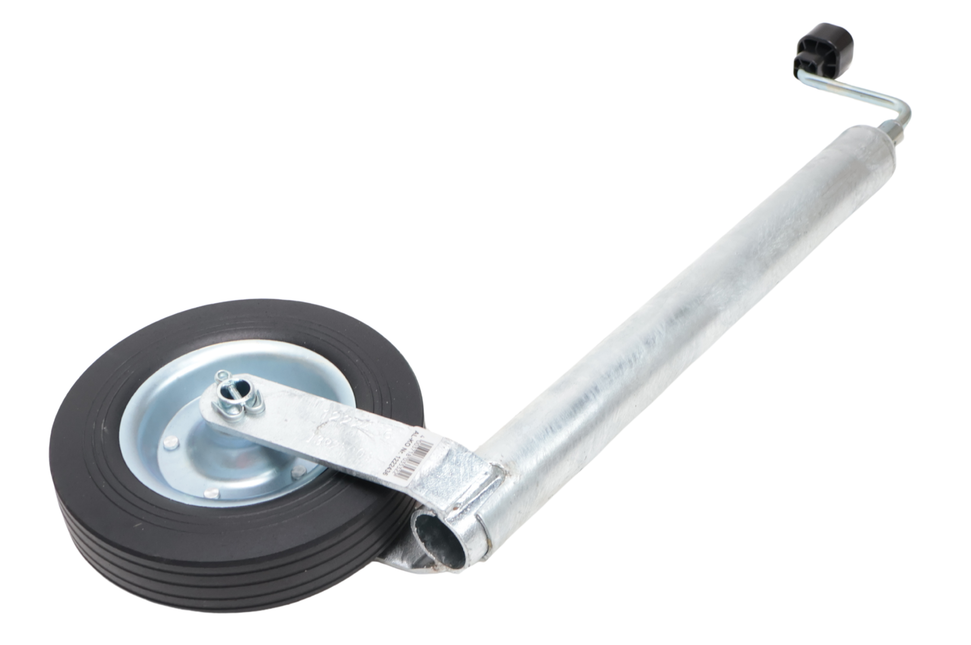 AL-KO Roue jockey Plus AL-KO - ronde 48 mm - capacité de charge : 150 kg - extra long - jante en acier avec caoutchouc massif
