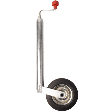 AL-KO Roue jockey Plus AL-KO - ronde diamètre 48 mm - extra longue - jante en acier avec caoutchouc massif