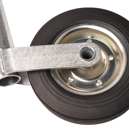 AL-KO Roue jockey Plus AL-KO - ronde diamètre 48 mm - extra longue - jante en acier avec caoutchouc massif